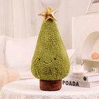 New Kawaii Christmas Tree & Elk Plush Dolls Stuffed Soft Plant Toys Sika Deer for Kids Family Xmas Decoration Gift