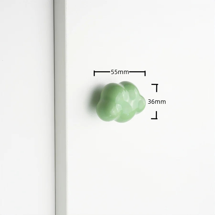 Cute Children'S Room Cabinet Knobs Stars Clouds Moons Ceramic Furniture Handles Cartoon Wardrobes Pulls Drawer Door Handles