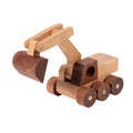 Wooden Toys Beech Wood Car Blocks Cartoon Excavator Educational Montessori Toys Children Ambulance Police Car Birthday Gift