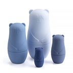 1Setmontessori Nesting Dolls Toy Russian Matryoshka Doll Educational Toys for Children Silicone Stacking Blocks Doll inside Doll