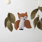 Woodland Baby Mobile Forest Animals Squirrel Owl Deer Nursery Decor Baby Crib Mobile