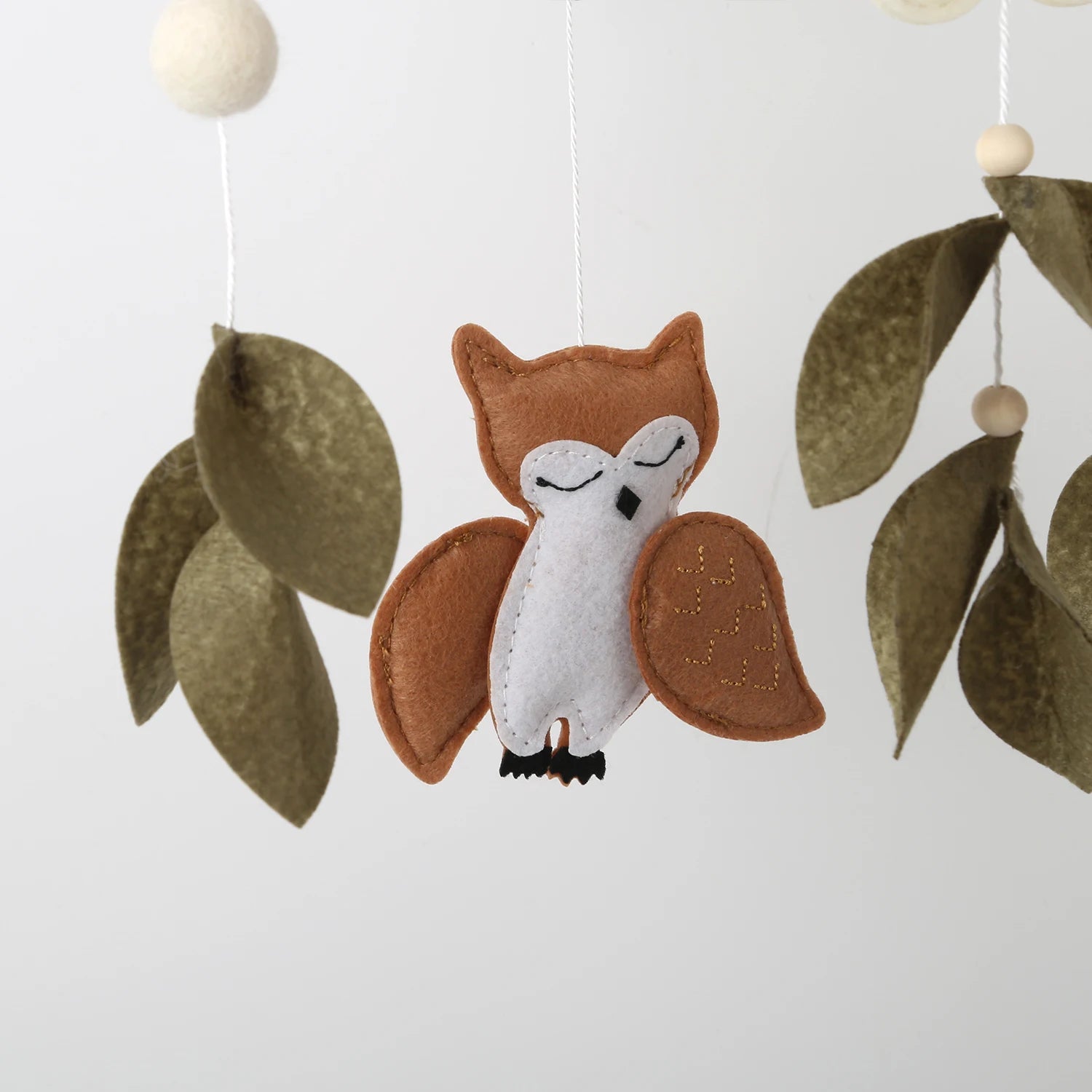 Woodland Baby Mobile Forest Animals Squirrel Owl Deer Nursery Decor Baby Crib Mobile