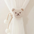 Ins Style Korean Style Plush Bear 1 Pearl Buckle Curtain Tie Kidsren'S Room Decoration Mosquito Net Tie Rope Tie Rope