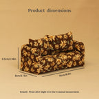Miniature Simulation Toy House Furniture 1:12 Wooden Fabric Double Sofa Suitable for Dollhouse Home Decor