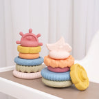 EIBYCIDY Stacking Toys Cartoon Dinosaur Nesting Stacking Tower Baby Early Learning Montessori Toys Babies Gift for Boys Girls