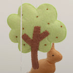 Garden Rabbit Crib Mobile Nursery Mobile with Rabbit in the Garden Garden Bunny Crib Mobile