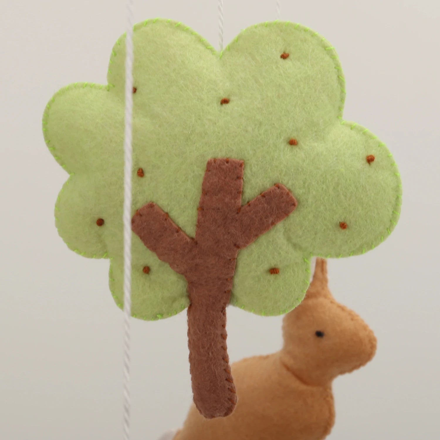 Garden Rabbit Crib Mobile Nursery Mobile with Rabbit in the Garden Garden Bunny Crib Mobile