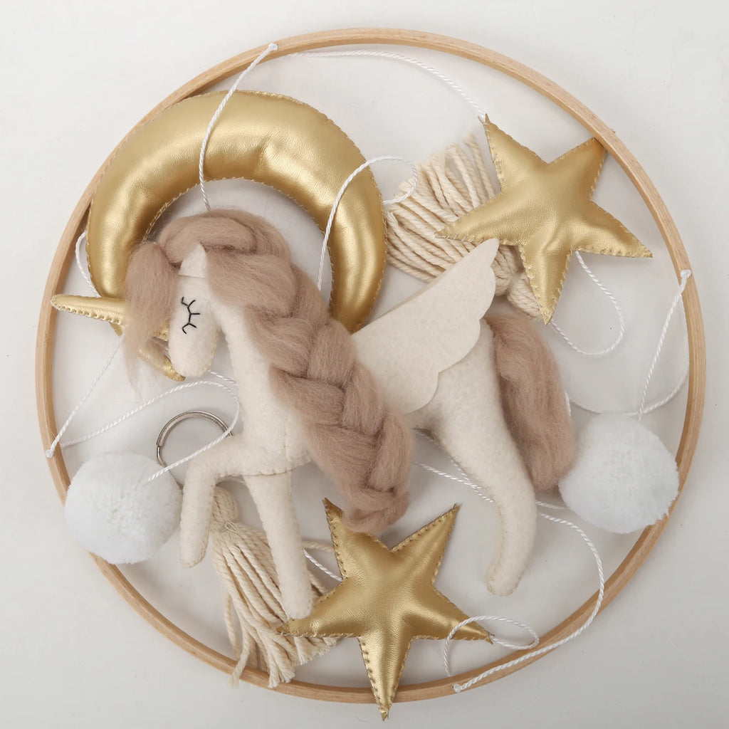Unicorn Baby Mobile for Crib Baby Girl Mobile Unicorn Nursery Decor