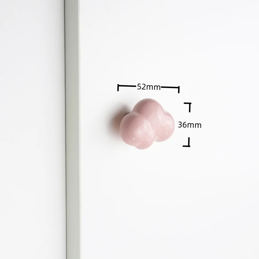 Cute Children'S Room Cabinet Knobs Stars Clouds Moons Ceramic Furniture Handles Cartoon Wardrobes Pulls Drawer Door Handles