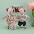 1:12 Scale Interchangeable 5.9-Inch Mini Mouse Dollhouse Accessories Figurines Ornaments Festive Decor Perfect Gift