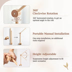 Baby Crib Mobile Arm Wooden Mobile Arm with Height Adjustable Mobile Hanger for Crib