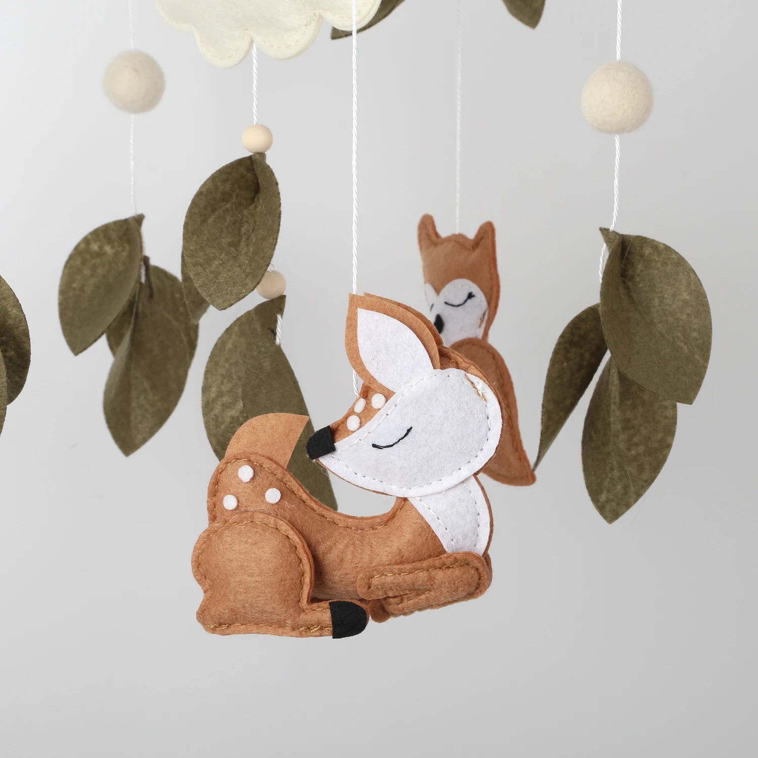 Woodland Baby Mobile Forest Animals Squirrel Owl Deer Nursery Decor Baby Crib Mobile