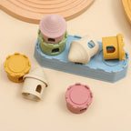 8Pcs/Set Baby Silicone Castle Stacking Toys Early Educational Montessori Building Blocks for Toddlers Kids Stackable Toy Gifts