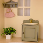 1: 6 Miniature Simulation Furniture Bjd Ob11 Family House Accessories Iron Washing Table