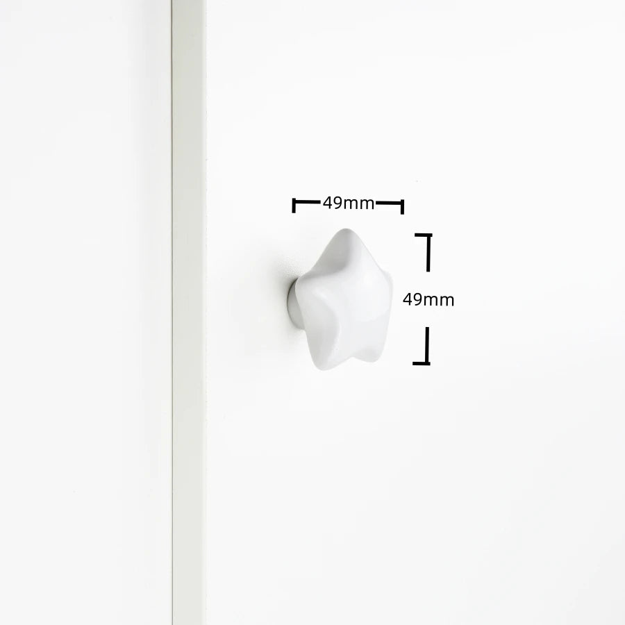 Cute Children'S Room Cabinet Knobs Stars Clouds Moons Ceramic Furniture Handles Cartoon Wardrobes Pulls Drawer Door Handles