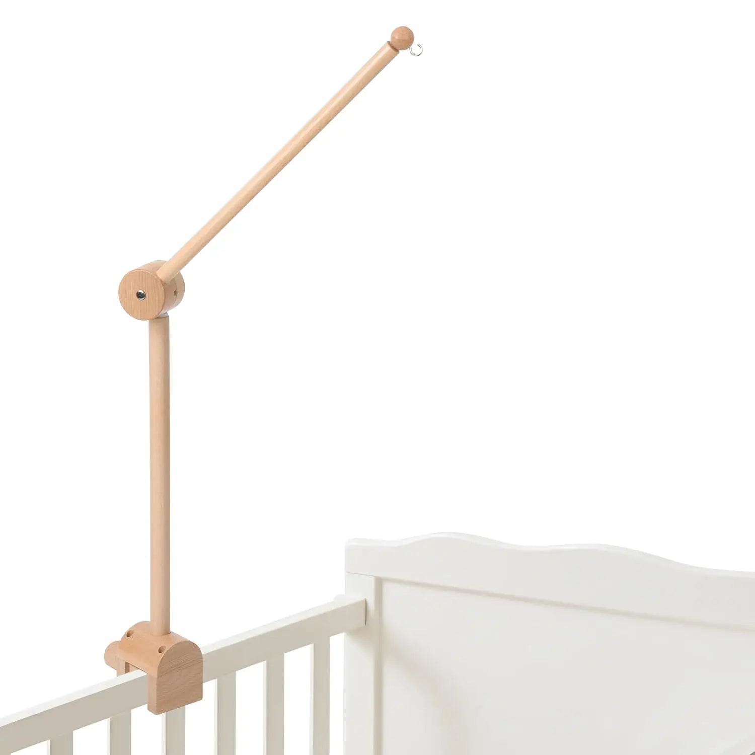 Baby Crib Mobile Arm Wooden Mobile Arm with Height Adjustable Mobile Hanger for Crib