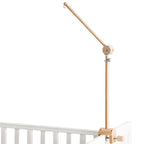 Baby Crib Mobile Arm Wooden Mobile Arm with Height Adjustable Mobile Hanger for Crib