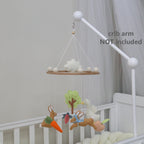 Garden Rabbit Crib Mobile Nursery Mobile with Rabbit in the Garden Garden Bunny Crib Mobile