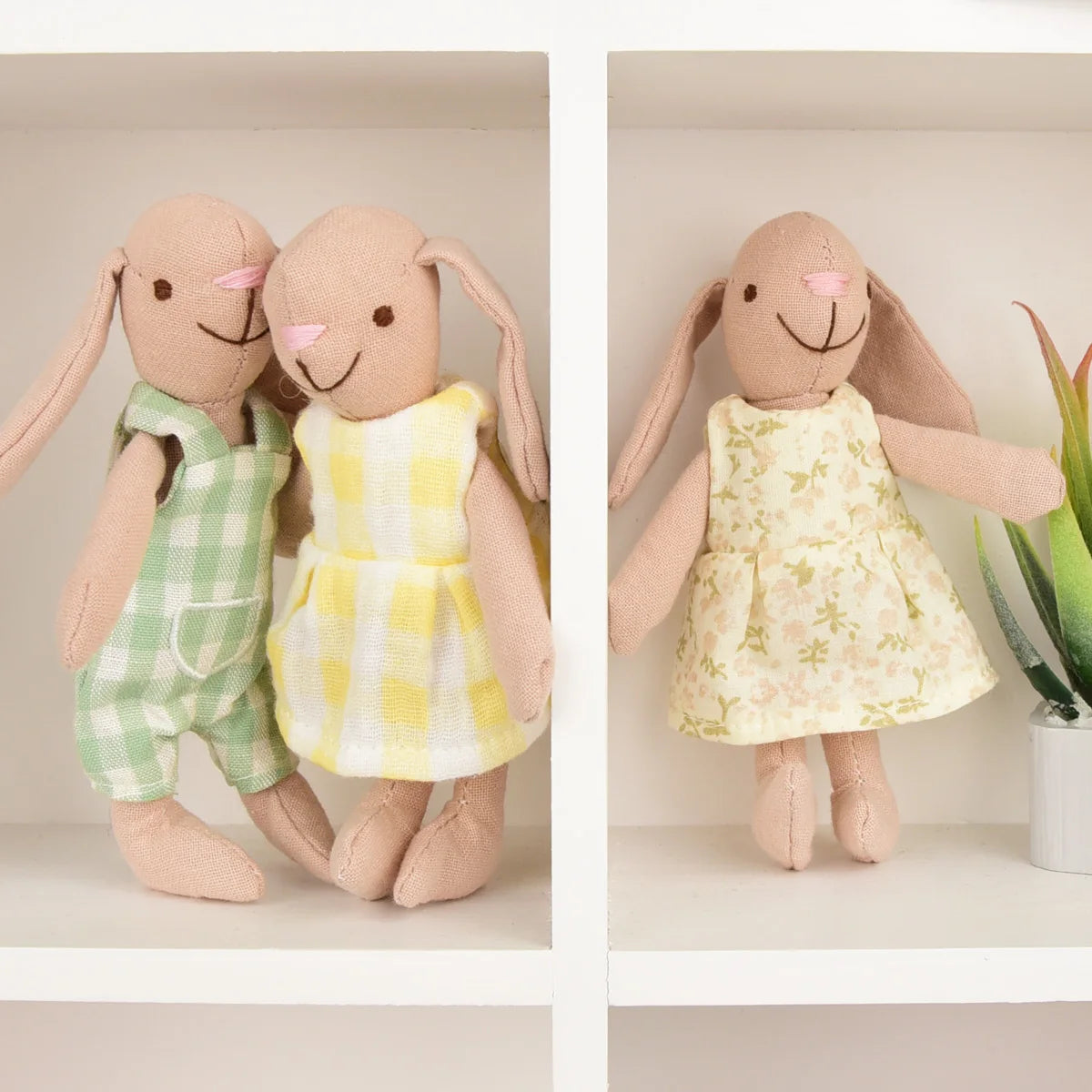 13CM Plush Rabbit Animal Doll Kawaii Rabbit Soft Dolls Christmas Presents Birthday Gift