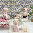 1:12 Scale Interchangeable 5.9-Inch Mini Mouse Dollhouse Accessories Figurines Ornaments Festive Decor Perfect Gift
