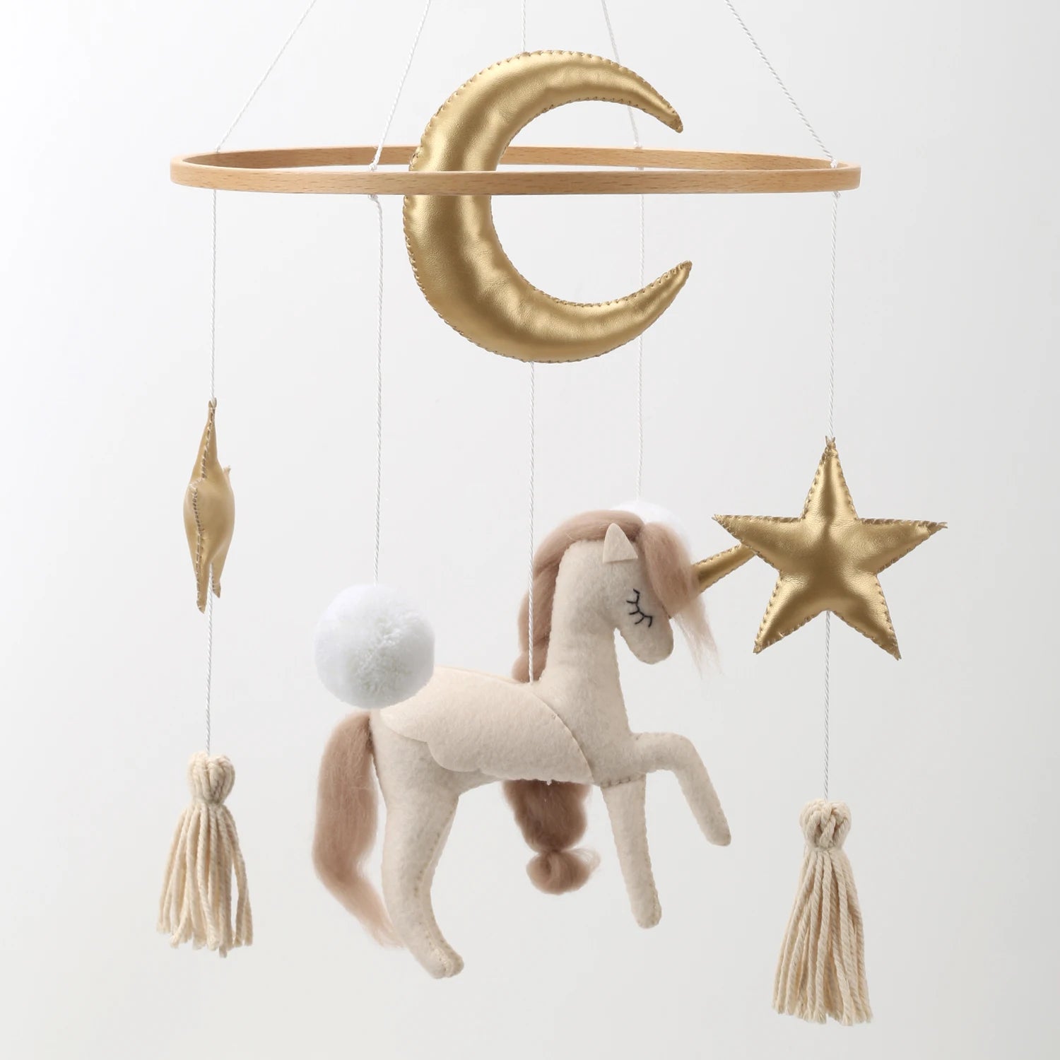 Unicorn Baby Mobile for Crib Baby Girl Mobile Unicorn Nursery Decor