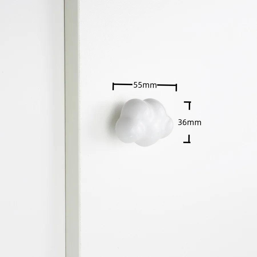 Cute Children'S Room Cabinet Knobs Stars Clouds Moons Ceramic Furniture Handles Cartoon Wardrobes Pulls Drawer Door Handles