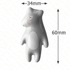 Cartoon Panda Furniture Handle Ceramic Drawer Knobs Cabinet Handles for Kids Room Animal Shape Kitchen Handle Door Hardware