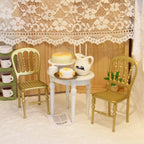 1:12 Miniature Furniture Iron Art Tables and Chairs Suitable for Mini House Decoration