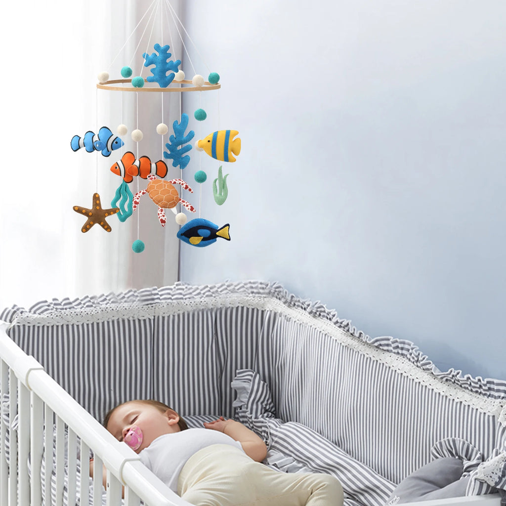Ocean Baby Mobile for Crib Nursery Mobile for Boys and Girls Ocean Life Theme Mobile