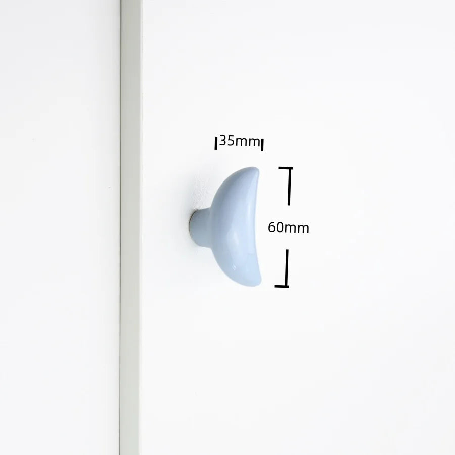 Cute Children'S Room Cabinet Knobs Stars Clouds Moons Ceramic Furniture Handles Cartoon Wardrobes Pulls Drawer Door Handles