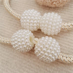Ins Style Korean Style Plush Bear 1 Pearl Buckle Curtain Tie Kidsren'S Room Decoration Mosquito Net Tie Rope Tie Rope