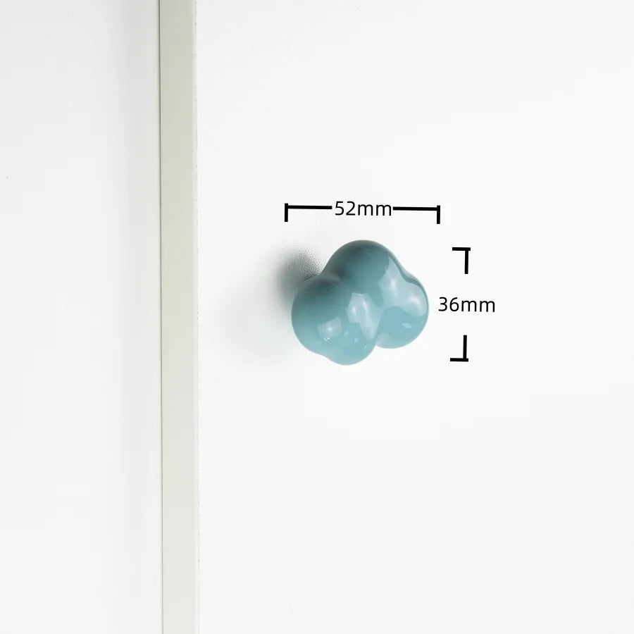 Cute Children'S Room Cabinet Knobs Stars Clouds Moons Ceramic Furniture Handles Cartoon Wardrobes Pulls Drawer Door Handles