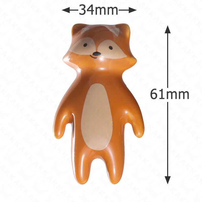 Cartoon Panda Furniture Handle Ceramic Drawer Knobs Cabinet Handles for Kids Room Animal Shape Kitchen Handle Door Hardware