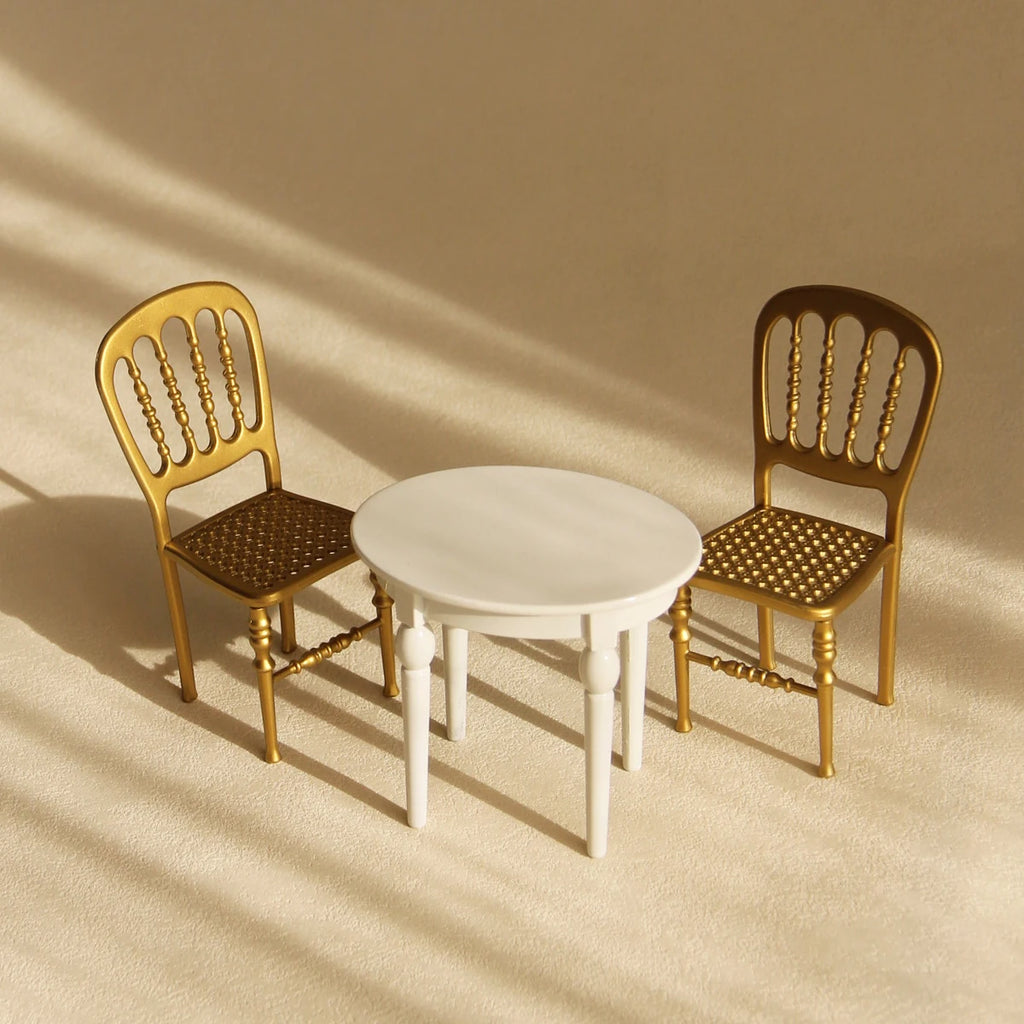 1:12 Miniature Furniture Iron Art Tables and Chairs Suitable for Mini House Decoration