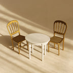 1:12 Miniature Furniture Iron Art Tables and Chairs Suitable for Mini House Decoration