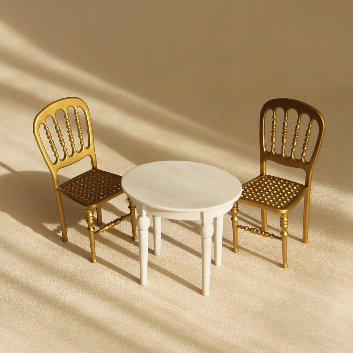 1:12 Miniature Furniture Iron Art Tables and Chairs Suitable for Mini House Decoration