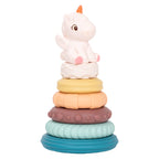 EIBYCIDY Stacking Toys Cartoon Dinosaur Nesting Stacking Tower Baby Early Learning Montessori Toys Babies Gift for Boys Girls