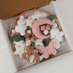 Deer Baby Mobile Baby Girl Nursery Decor Butterfly Flower Mobile for Crib