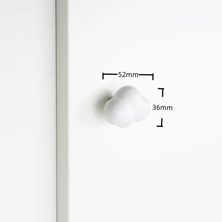 Cute Children'S Room Cabinet Knobs Stars Clouds Moons Ceramic Furniture Handles Cartoon Wardrobes Pulls Drawer Door Handles