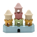 8Pcs/Set Baby Silicone Castle Stacking Toys Early Educational Montessori Building Blocks for Toddlers Kids Stackable Toy Gifts