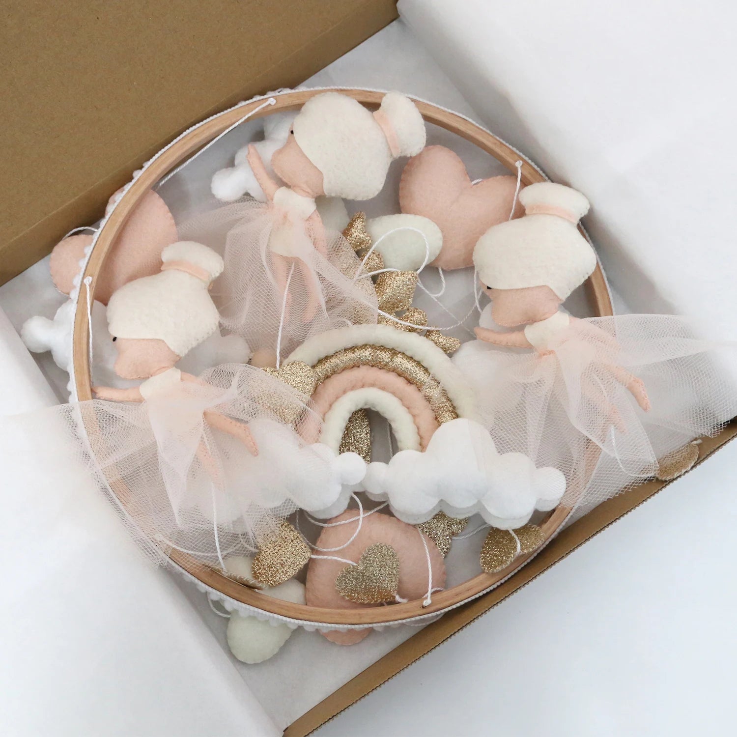Ballerina Baby Crib Mobile Princess Ballerina Girl Nursery Mobile Newborn Gift