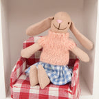 13CM Plush Rabbit Animal Doll Kawaii Rabbit Soft Dolls Christmas Presents Birthday Gift