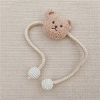 Ins Style Korean Style Plush Bear 1 Pearl Buckle Curtain Tie Kidsren'S Room Decoration Mosquito Net Tie Rope Tie Rope