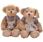 2Pcs/Pair 26Cm Lovely Couple Teddy Bear with Clothes Dolls Stuffed Animal Bear Plush Toy Kids Baby Children Girl Birthday Gift