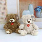 25CM Cute Colorful Bow Tie Bear Doll Plush Toy Hug Bear Doll Children Birthday Gift Pillow Teddy Bear Home Living Room Bedroom