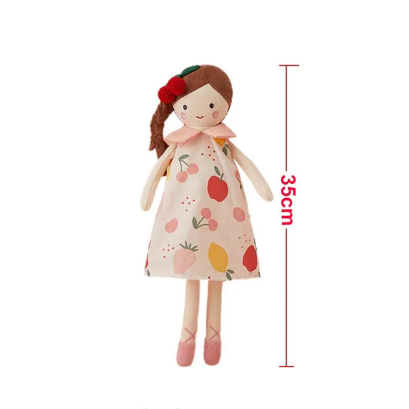 Nordic 35Cm Fairy Soothing Girl Doll Plush Toys for Baby Girls Sleeping Toys Kids Gift Baby Girls Room Decoration Nursery Decor
