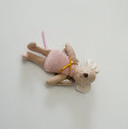 Danish Fabric Mouse Doll Cute Angel Wing Mouse Doll Zodiac Gift Rag Doll Knick-Knack