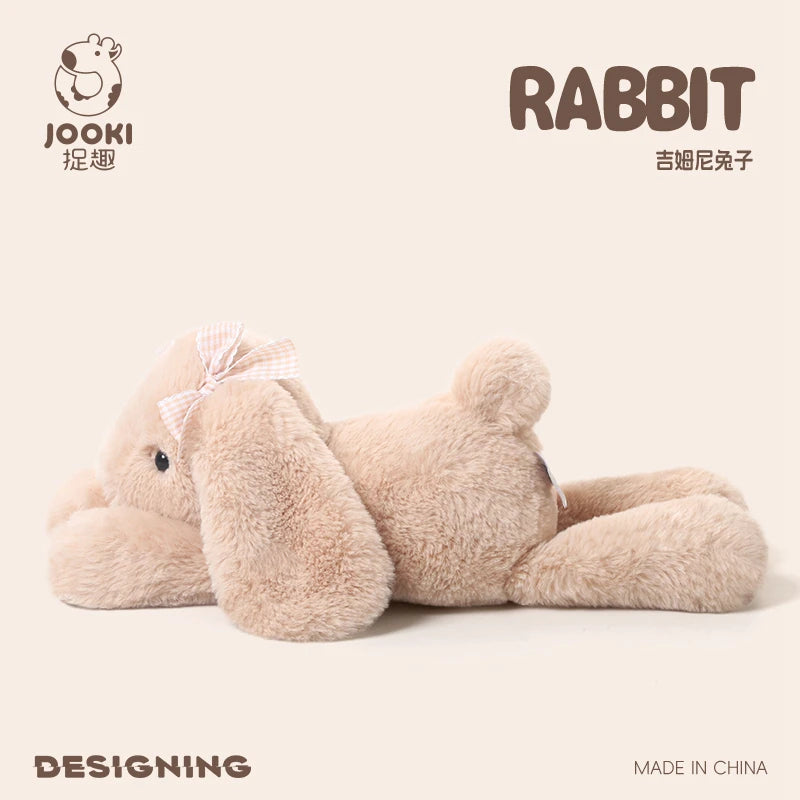 35CM Cute Rabbit Stuffed Plush Toy Long Ear Easter Bunny Soft Plushies Doll Sleeping Bedroom Decor Baby Girls Birthday Kid Gifts