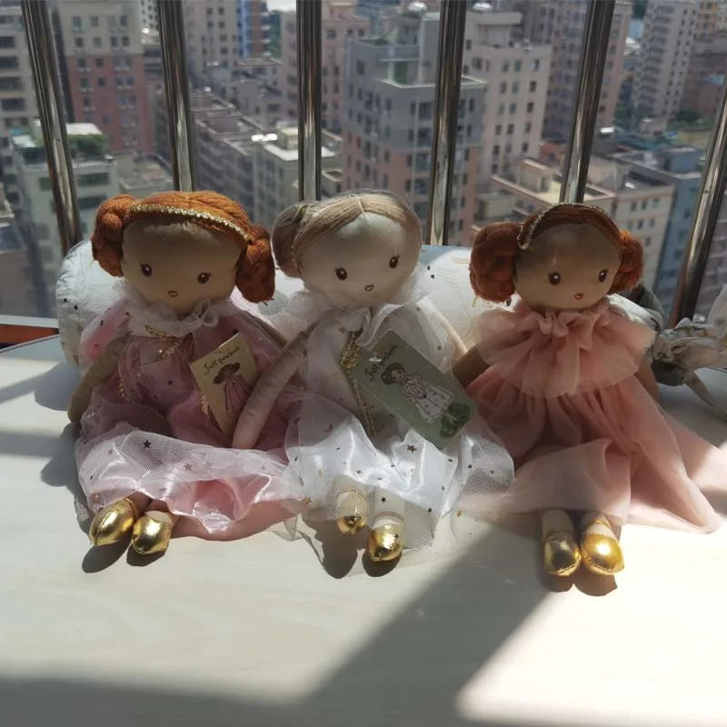 Nordic 35Cm Fairy Soothing Girl Doll Plush Toys for Baby Girls Sleeping Toys Kids Gift Baby Girls Room Decoration Nursery Decor