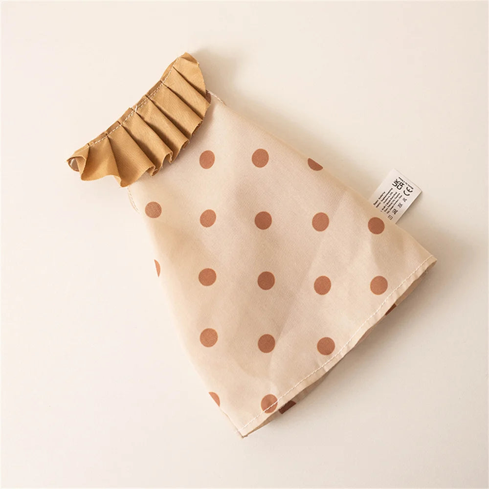 Stuffed Bunny Cloth Dress Toys Smoothing Toy for Infant Cuddling Sleep Doll for Girls Handmade Diversity Brown Rabbit Plushie